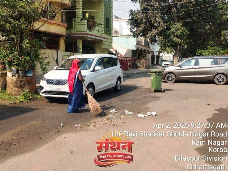 (कोरबा) सेनेटरी वेस्ट सड़क में फेंकने पर पहली बार लगा अर्थदण्ड