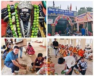 (कोरबा) अंचल के प्राचीन सिद्ध शनिदेव मंदिर में हुआ महाभंडारे का आयोजन
