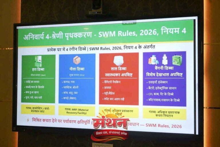 (कोरबा) सालिड वेस्ट मेनेजमेंट में जनप्रतिनिधियों की भूमिका एवं दायित्व पर दिया गया प्रजेन्टेशन