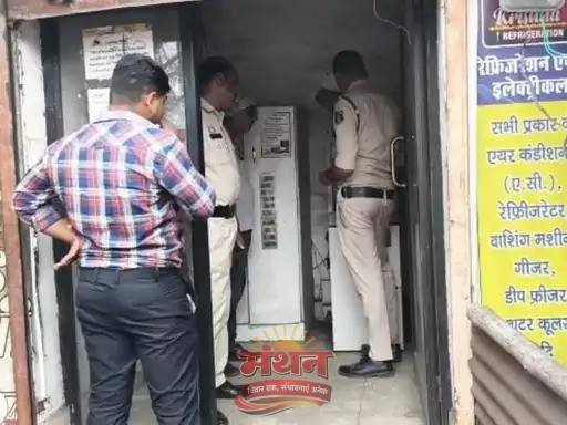 (कोरबा) एटीएम तोड़ चोरी की कोशिश नाकाम-औजार का किया उपयोग