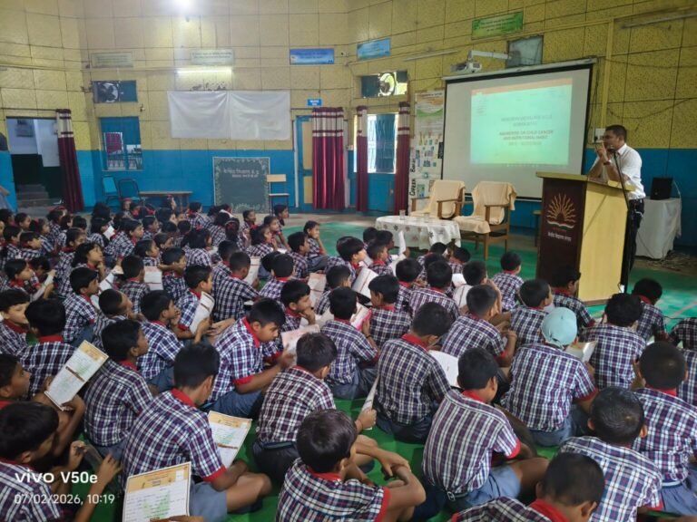 (कोरबा) केंद्रीय विद्यालय क्रमांक-2 एनटीपीसी में 1,000 छात्रों का स्वास्थ्य परीक्षण