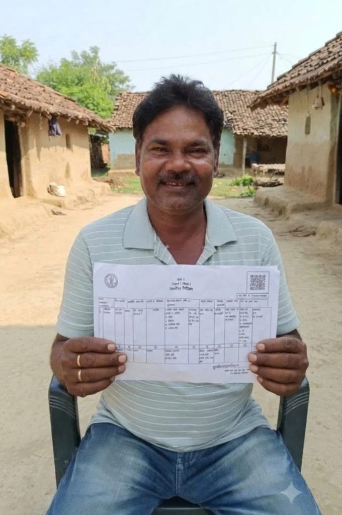 (कोरबा) पुश्तैनी आशियाने को मिली कानूनी पहचान-स्वामित्व योजना से देवनाथ का बढ़ा आत्मविश्वास