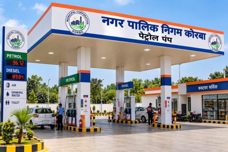 (कोरबा) कोरबा नगर निगम बनाएगा अपना पेट्रोल पंप-67.72 लाख रुपये का ई-टेंडर जारी