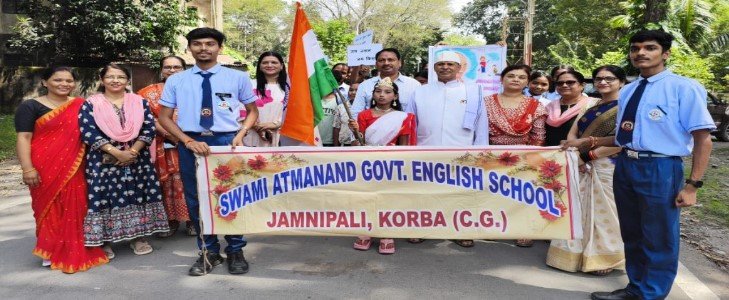 (कोरबा) गांधी/शास्त्री की जयंती पर विद्यार्थियों ने दिया स्वच्छता और राष्ट्रसेवा का संदेश